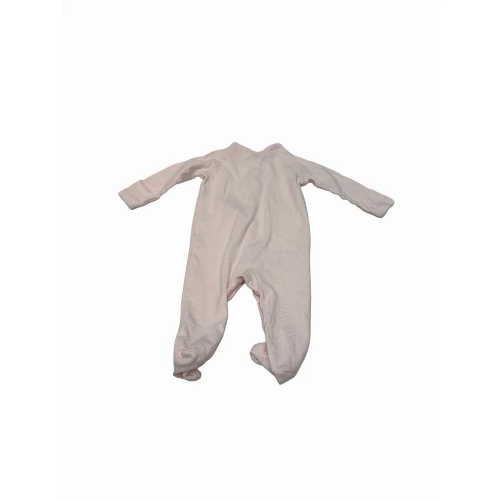 Ralph Lauren Baby One Piece Long Sleeve Pink  Embroider Logo 3- 6 Month